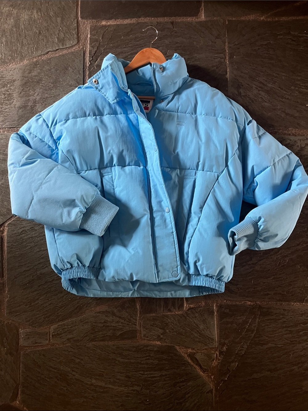 Levi's Light Blue Puffer Jacket